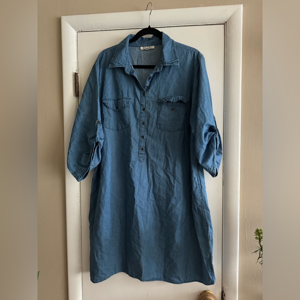Denim Shirt dress 2X